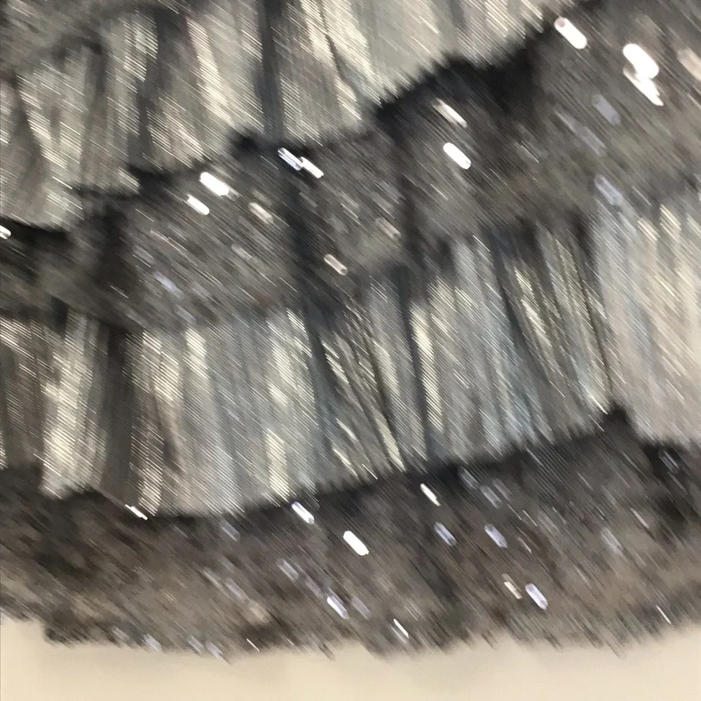 Justice Silver Sequin Ruffled Skirt Skort Size 8‎